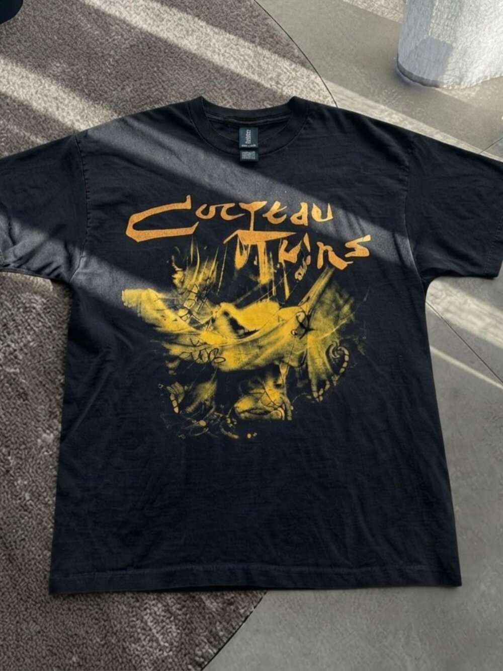 Cocteau Twins Band Graphic Tee Black Reprinted Shirt